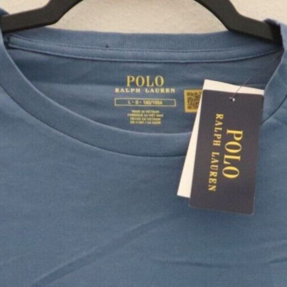 Polo Ralph Lauren 710627433065 Men's Sz Large Blue Crew Neck L/S T-Shirt - Picture 4 of 6